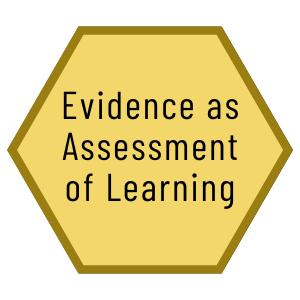 Evidence as Assessment of Learning